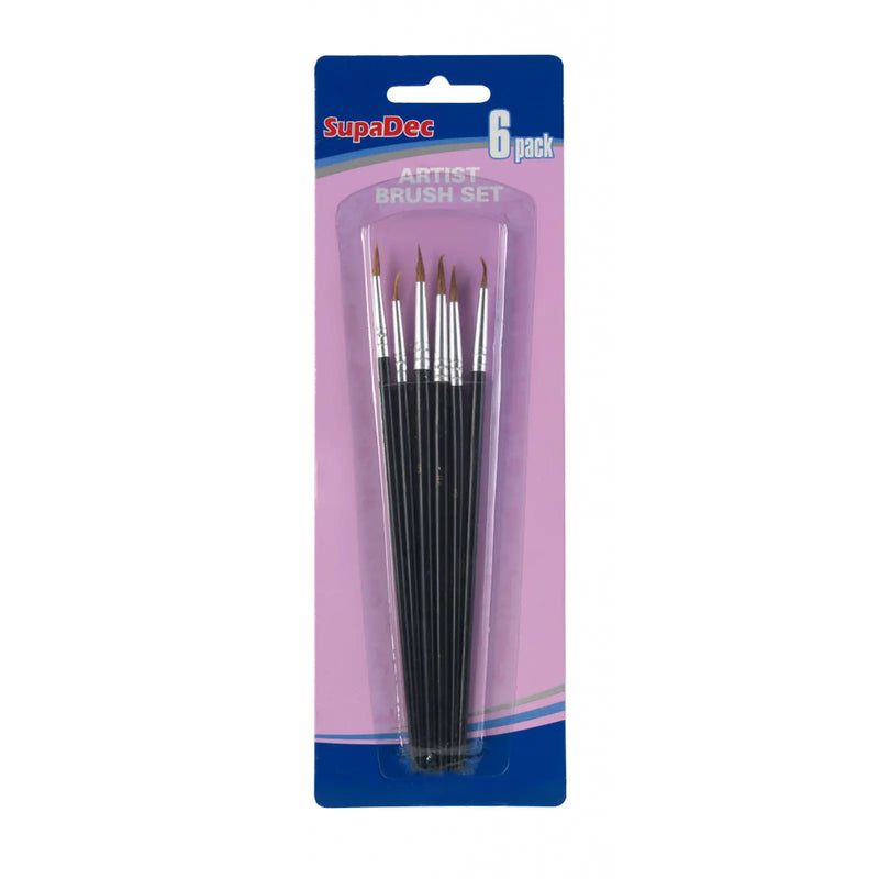 SupaDec Artist Brush Set 6 Piece