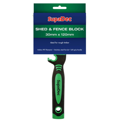 SupaDec Shed And Fence Block Brush 30mm x 120mm
