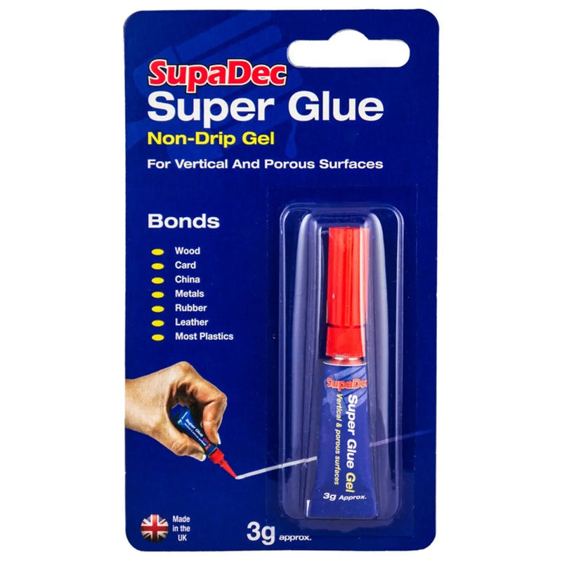 SupaDec Super Glue 3g Non Drip Gel