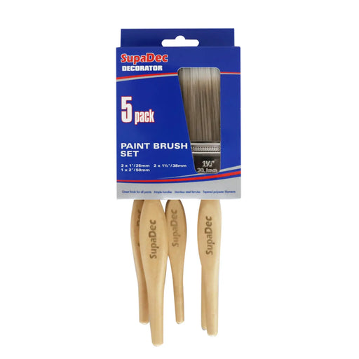 SupaDec Paint Brush Set Pack 5
