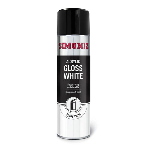Simoniz Spray Paint - Gloss White (Aerosol) 500ml