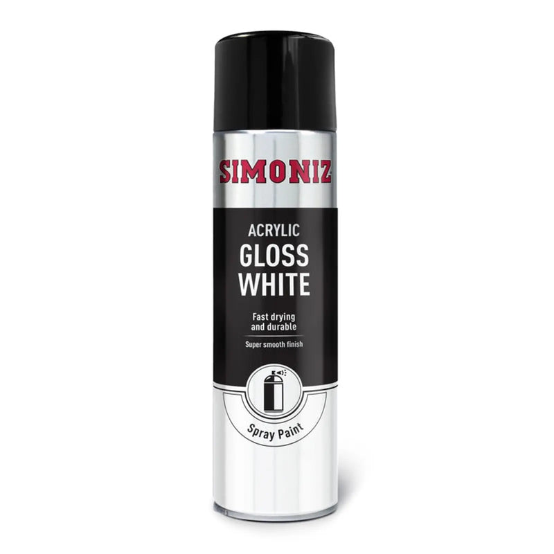 Simoniz Spray Paint - Gloss White (Aerosol) 500ml