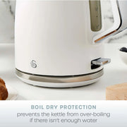 Swan Serenity Kettle White 1.7L