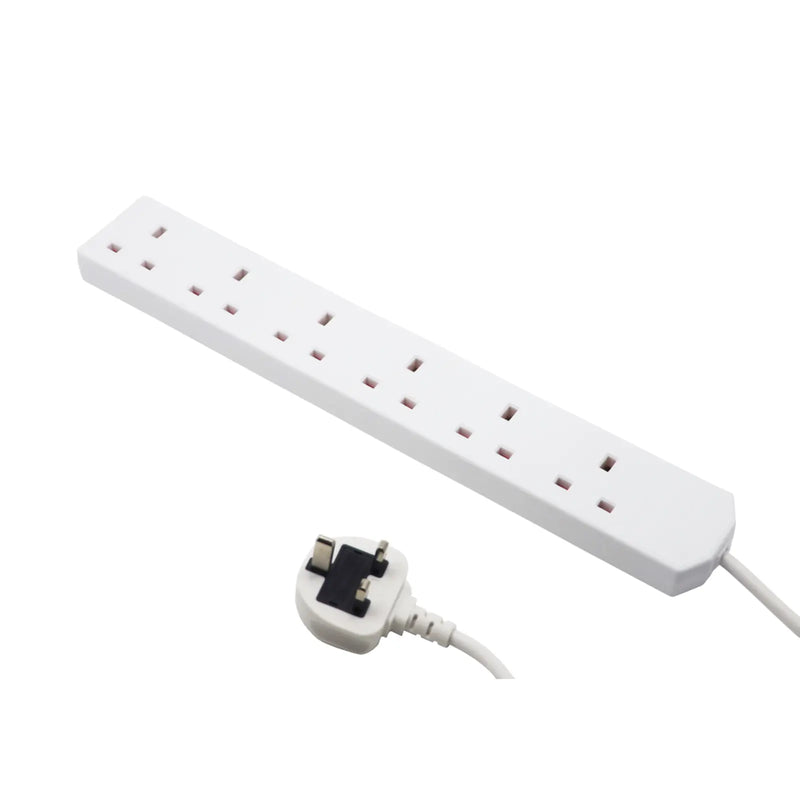 Securlec 6 Gang Extension Lead 2m 13 Amp