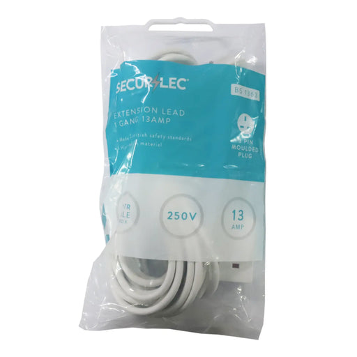 Securlec 1 Gang Extension Lead 10m 13 Amp