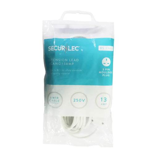 Securlec 4 Gang Extension Lead 5m 13 Amp