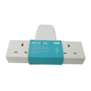 Securlec T Shaped 3 Way Plug In Adaptor 13A 240V