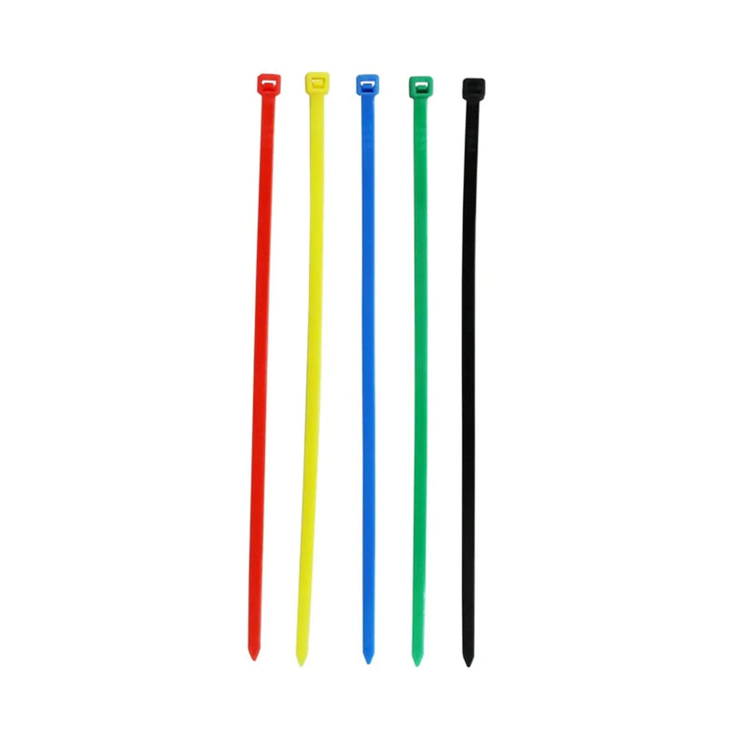 Securlec Cable Ties Assorted 4.5x200mm Pack 100