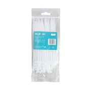 Securlec White Cable Ties 3.6mm x 140mm Pack 100