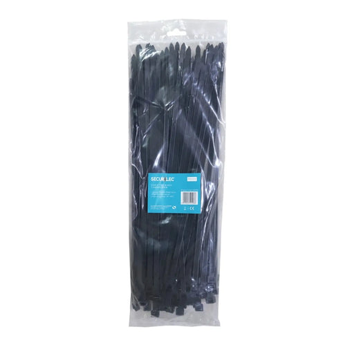 Securlec Black Cable Ties 7.6mm x 370mm Pack 100