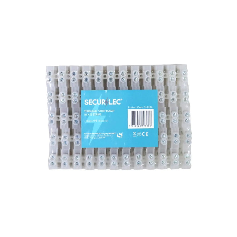 Securlec Terminal Strips 10 x 12 Strips 15A 12mm²
