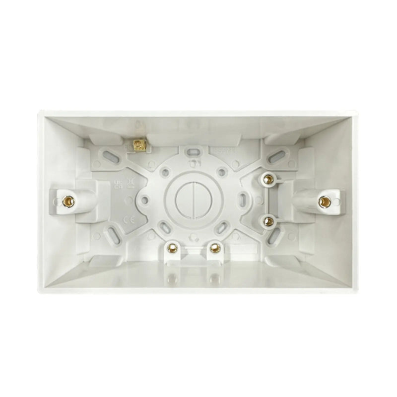 Securlec 2 Gang Pattress Box 47mm