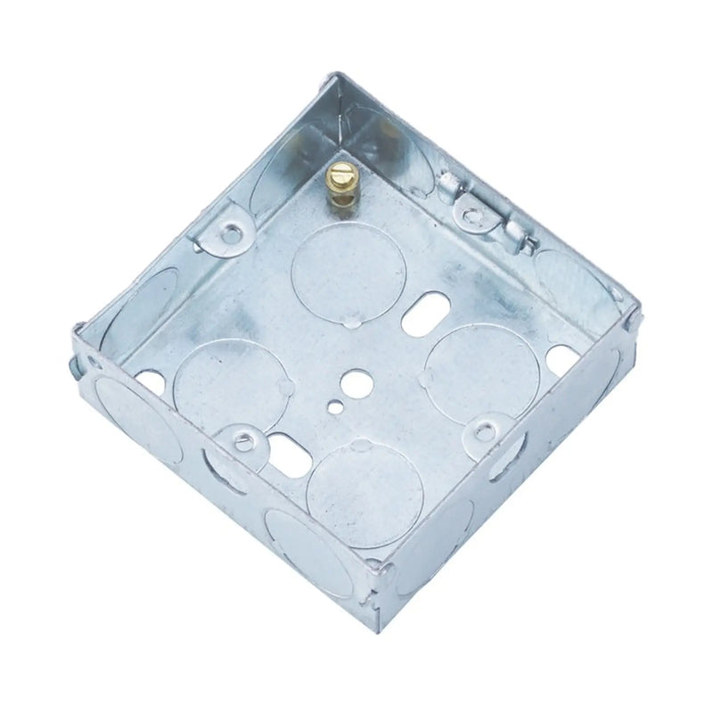 Securlec Metal Back Box 1 Gang 25mm