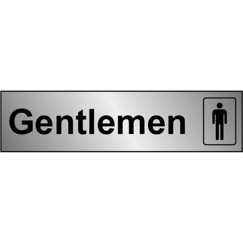 Securit Metal Effect Gents 200mmx50mm