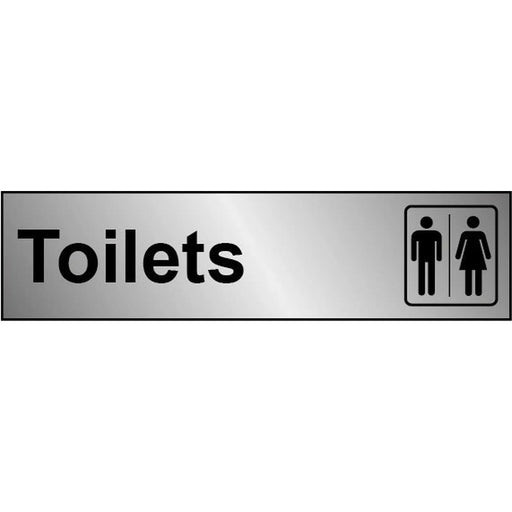 Securit Metal Effect Toilet 200mmx50mm