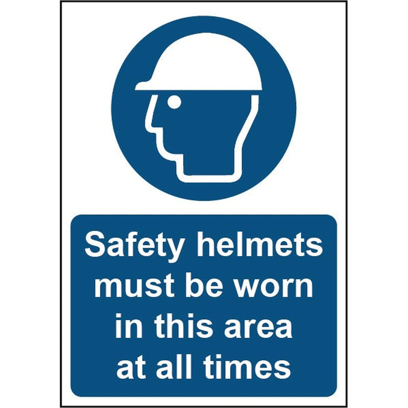 Securit Safety Helmets Must Be Worn