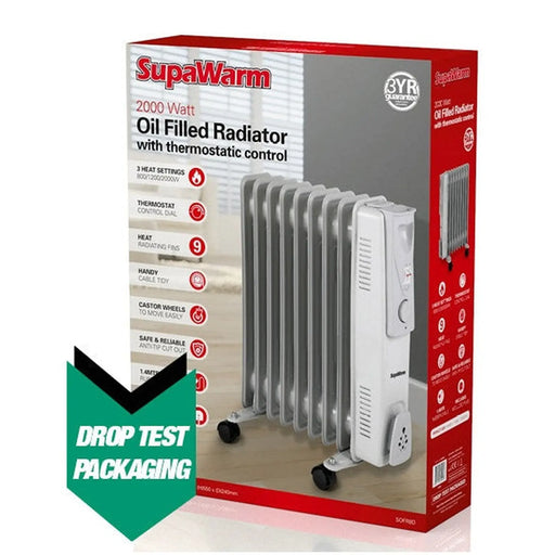 SupaWarm Oil Filled Radiator 2000w
