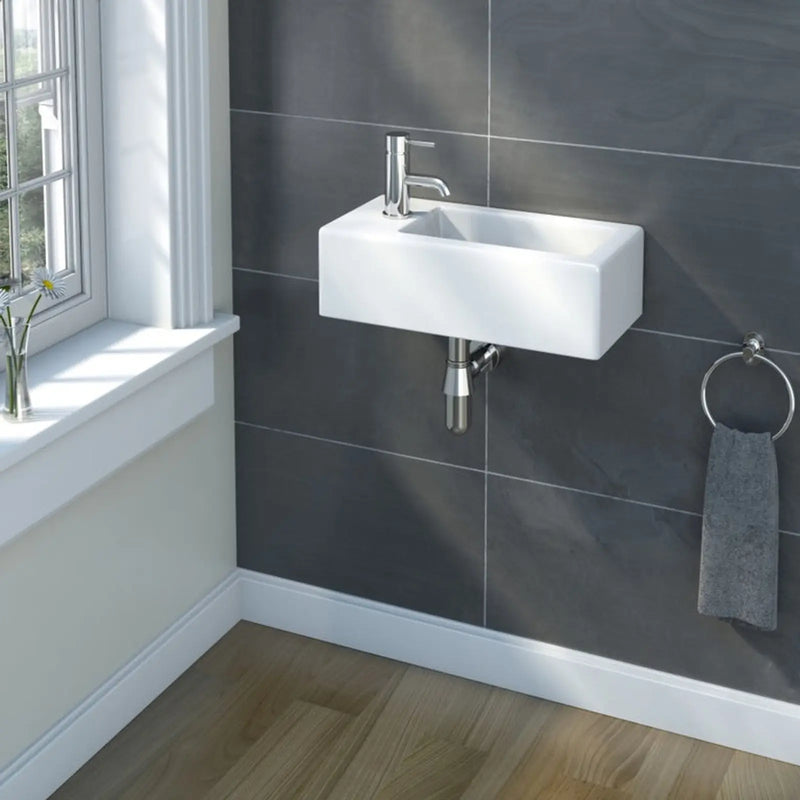 SP Cloakroom Collection Rectangular Basin 510mm W: 500mm H: 130mm D: 240mm