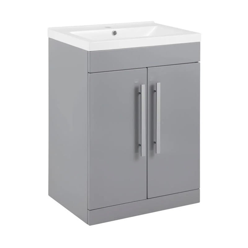 SP Avalon 2 Door Grey Basin Unit 600mm