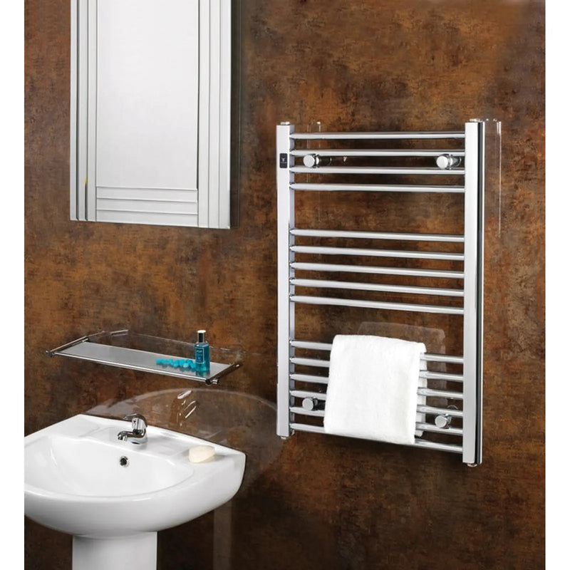 SupaPlumb Chrome Straight Towel Rail 500 x 800mm