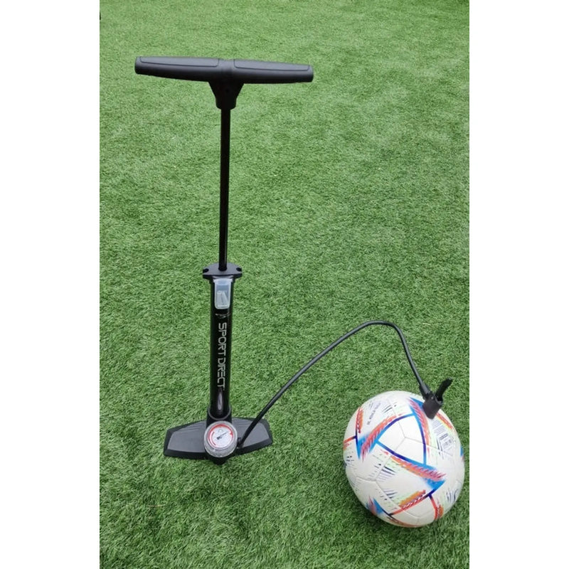 Sport Direct Steel Track Pump & Gauge