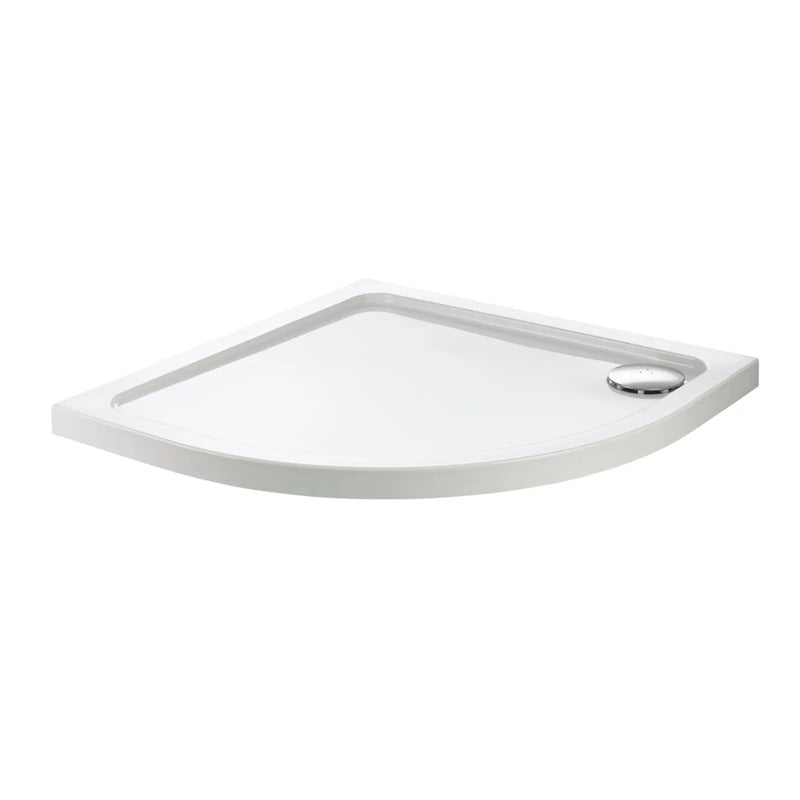 SupaPlumb High Wall ABS Cap Quad Stone Resin Shower Tray 900 x 900 x 80mm