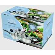 Pendeford Saucepan Set With Lids Stainless Steel