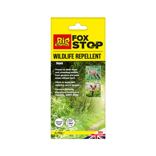 The Big Cheese Fox & Wildlife Repellent 2x50g Sachets
