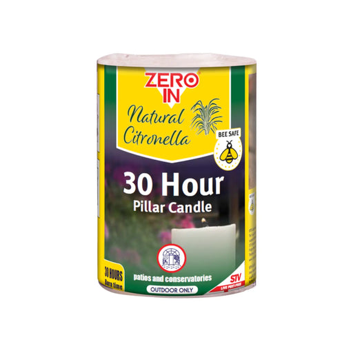 Zero In Citronella Pillar Candle