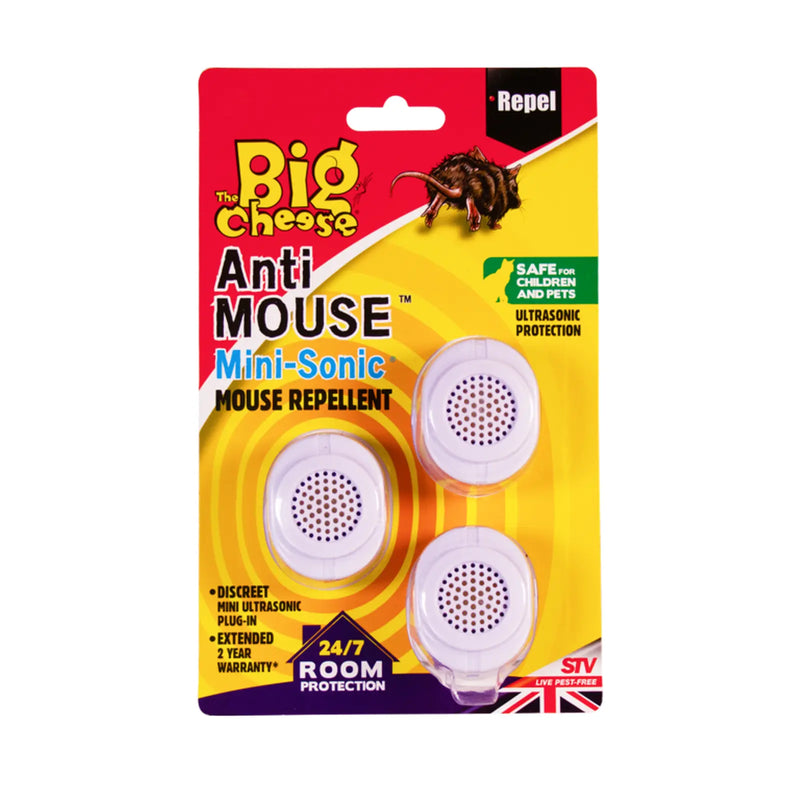 The Big Cheese Anti Mouse Mini Sonic Mouse Repellent 3 Pack