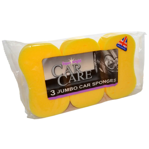 Superbright Jumbo Car Sponge Pack 3