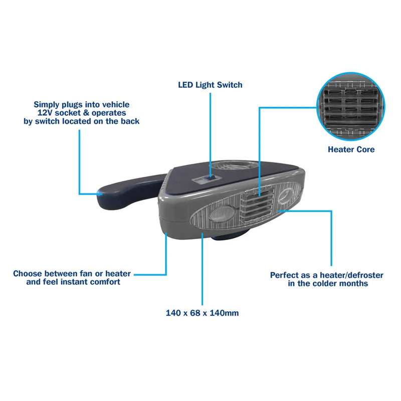 Streetwize Heat/Defroster With Light
