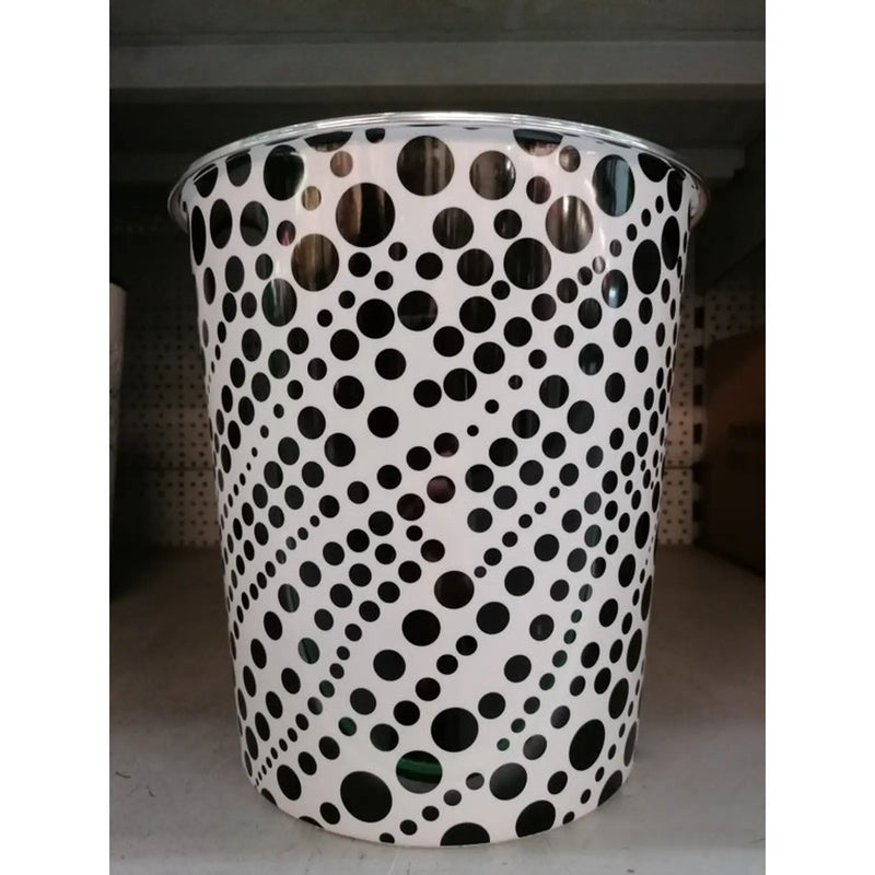 SupaHome Waste Bin Black Dots