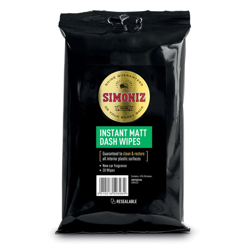 Simoniz Dashboard Wipes Matt Laminate Pack 20