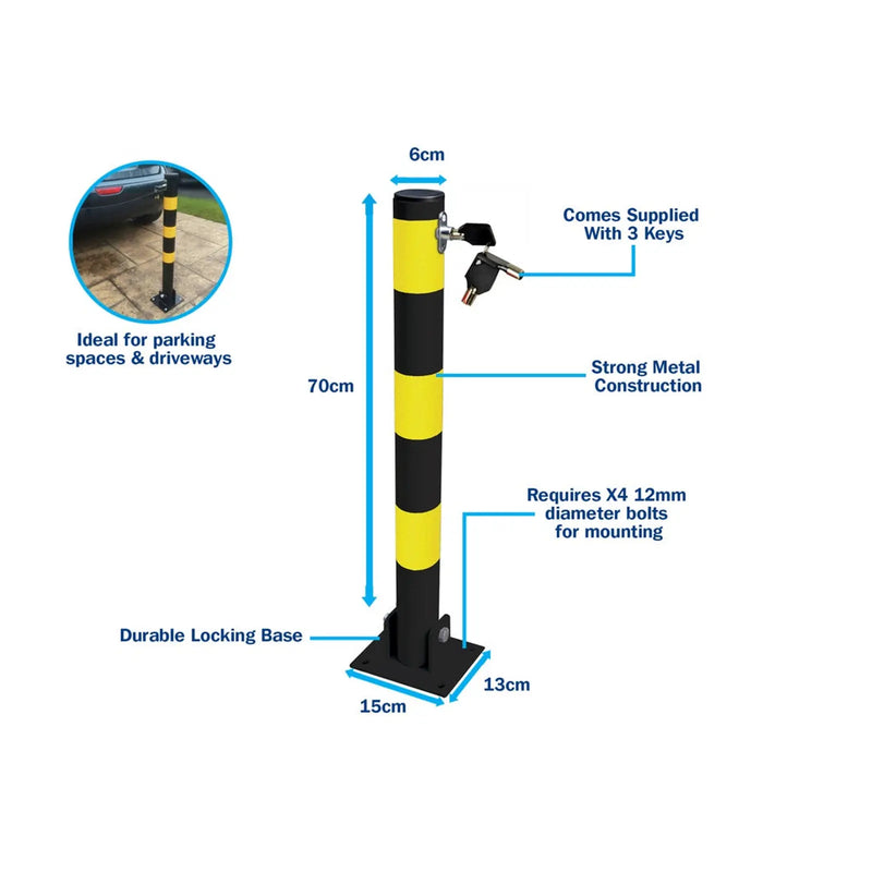 Streetwize Parking Post Round Tube