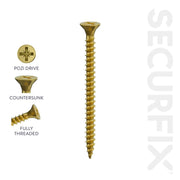 Securfix Multi-Purpose Screws 6 x ½"-3.5 x 13mm | Pack of 200