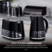 Tower Solataire 2 Slice Toaster Black