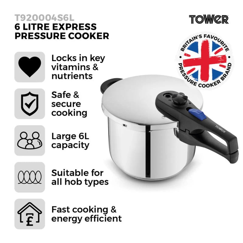 Tower Pressure Cooker 22cm 6L