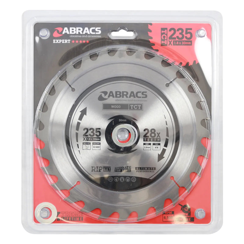 Abracs Mitre Saw Blade 235mm x 30mm x 28t 240v
