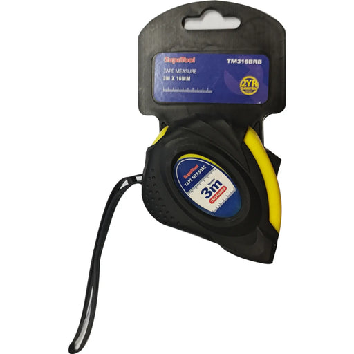 SupaTool Rubberised Tape Measure 3m x 16mm