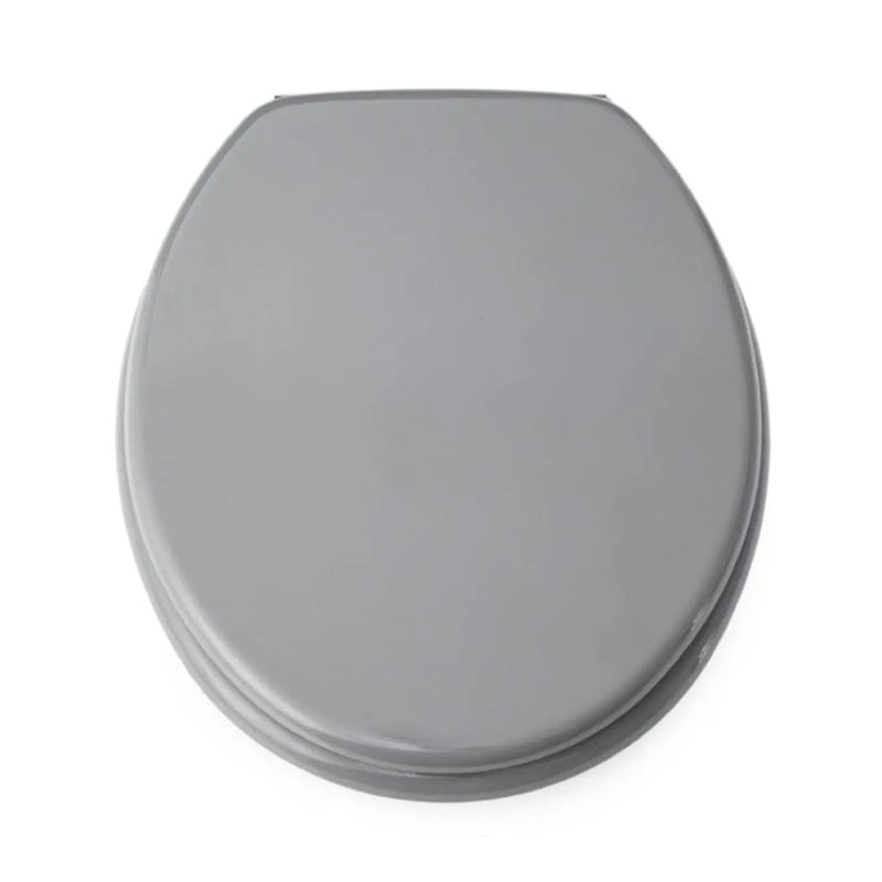 Blue Canyon MDF Toilet Seat With Stainless Steel Hinges Grey