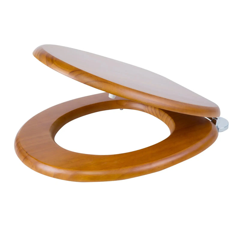 Croydex Flexi-Fix Toilet Seat Davos Antique Pine