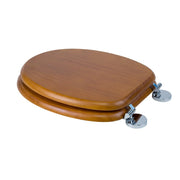 Croydex Flexi-Fix Toilet Seat Davos Antique Pine