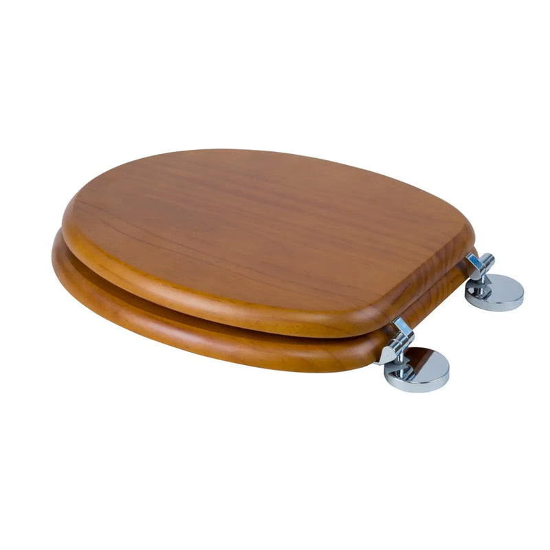 Croydex Flexi-Fix Toilet Seat Davos Antique Pine