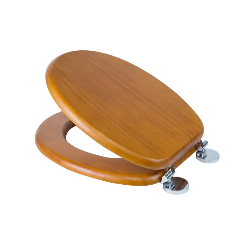Croydex Flexi-Fix Toilet Seat Davos Antique Pine