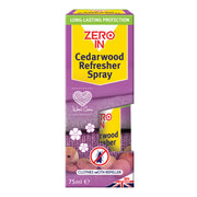 Zero In Cedarwood Refresher Spray 75ml