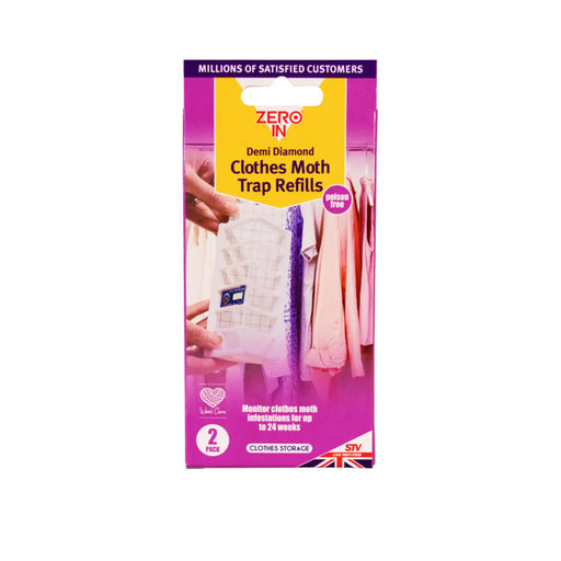 Zero In Demi Diamond Clothes Moth Refills Twin Pack