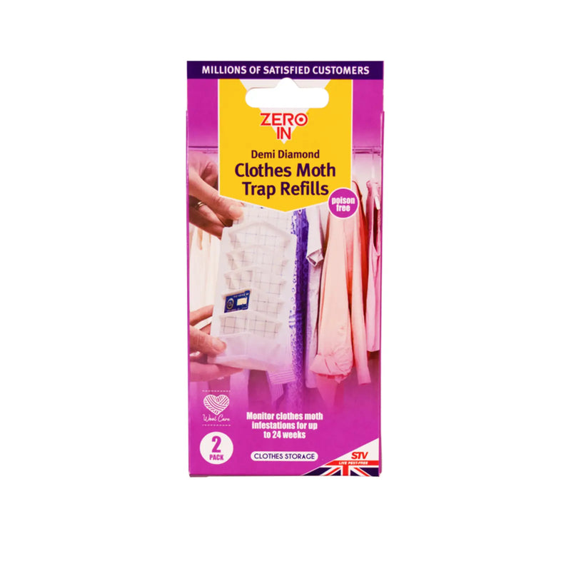 Zero In Demi Diamond Clothes Moth Refills Twin Pack