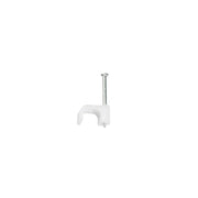 Securlec Cable Clip Flat White 5mm 100 Piece