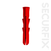 Securfix General Purpose Plugs Red 100 Pack